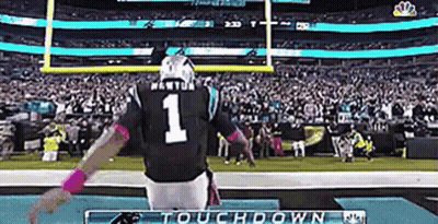 Football Player In Number 1 Jersey On Sidelines GIF