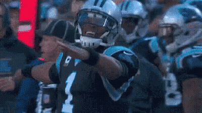 Football Player In Number 1 Jersey On Sidelines GIF