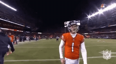 Football Player In Number 1 Jersey Standing On Field GIF