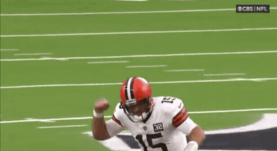 Football Player In Number 15 Jersey Standing On Field GIF