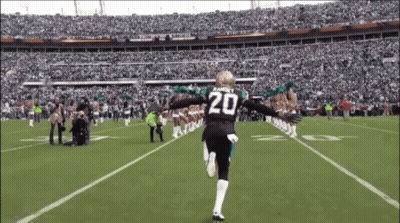 Football Player In Number 20 Jersey Running GIF