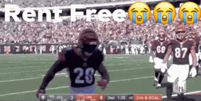 Football Player In Number 28 Jersey Running GIF
