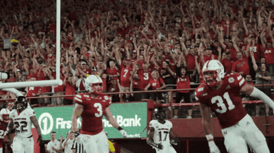 Football Player In Number 3 Jersey In Front Of Crowd GIF