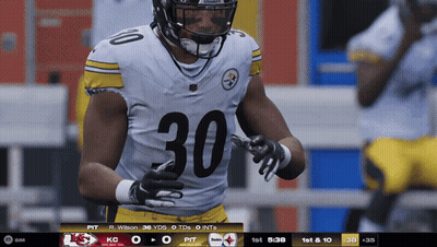 Football Player In Number 30 Jersey GIF
