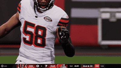 Football Player In Number 58 Jersey GIF