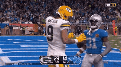Football Player In Number 9 Jersey Talking To Another Player GIF