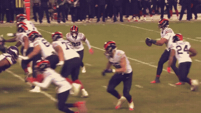 Football Player In Orange Chicago Bears Jersey GIF