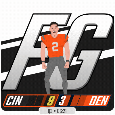 Football Player In Orange Jersey Number 2 GIF