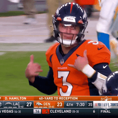 Football Player In Orange Jersey Number 3 GIF