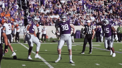 Football Player In Purple Jersey 38 Dancing GIF
