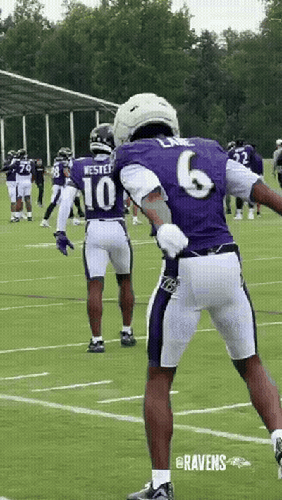 Football Player In Purple Jersey And White Shorts GIF