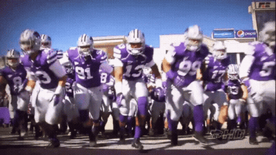 Football Player In Purple Jersey Number 1 GIF