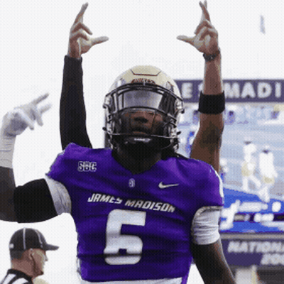 Football Player In Purple Jersey Number 5 GIF