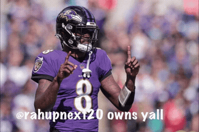 Football Player In Purple Jersey Number 8 GIF