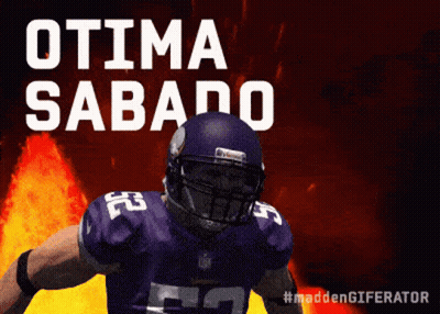 Football Player In Purple Uniform Number 53 GIF