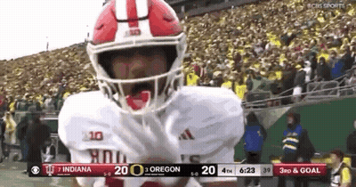 Football Player In Red And White Helmet GIF