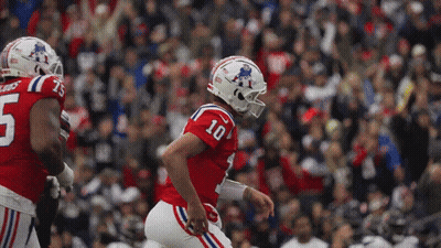 Football Player In Red And White Number 10 Uniform GIF