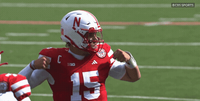 Football Player In Red And White Uniform Number 15 GIF