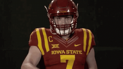 Football Player In Red And Yellow Jersey And Helmet GIF