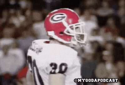 Football Player In Red Helmet With G GIF