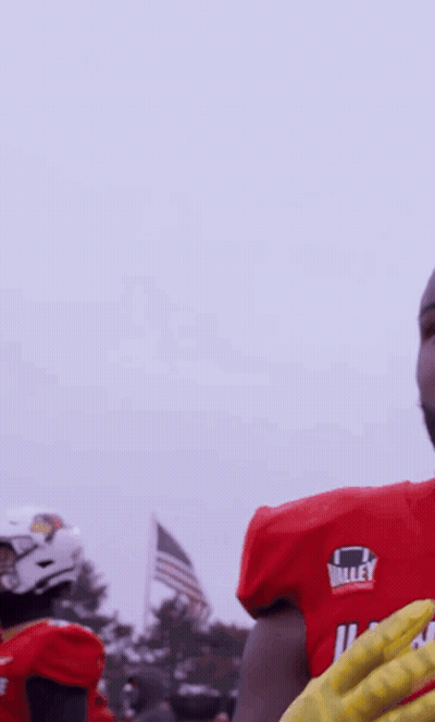 Football Player In Red Illinois Jersey GIF