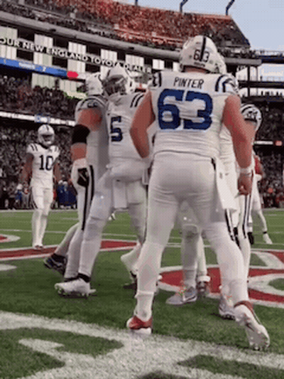 Football Player In Red Indiana Jersey GIF