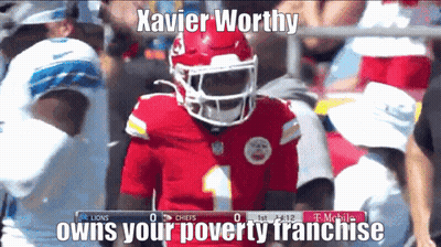 Football Player In Red Jersey Number 1 GIF