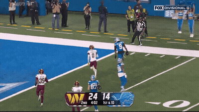 Football Player In Red Jersey Number 1 GIF