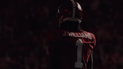 Football Player In Red Jersey Number 1 GIF