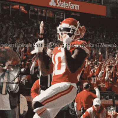 Football Player In Red Jersey Number 10 GIF