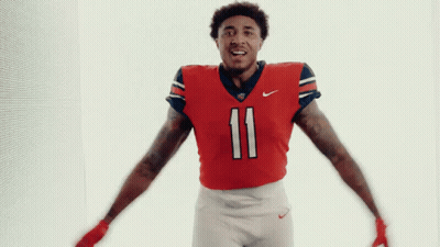 Football Player In Red Jersey Number 11 GIF