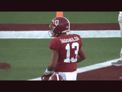 Football Player In Red Jersey Number 13 GIF