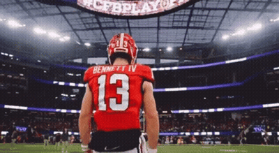 Football Player In Red Jersey Number 13 GIF