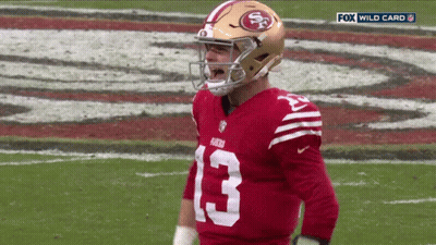 Football Player In Red Jersey Number 13 GIF