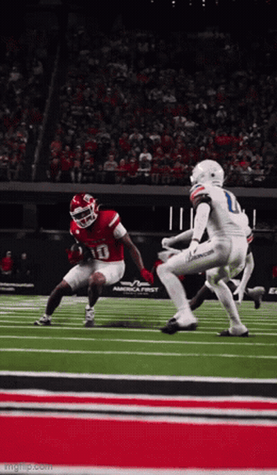 Football Player In Red Jersey Number 13 GIF