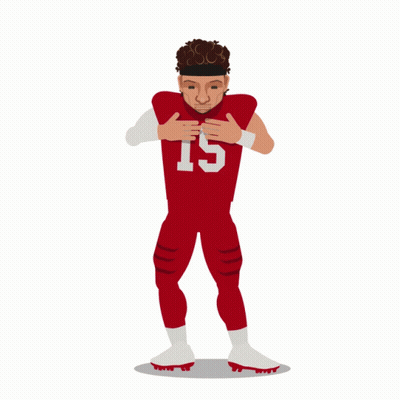 Football Player In Red Jersey Number 15 GIF