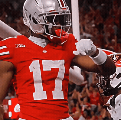Football Player In Red Jersey Number 17 GIF