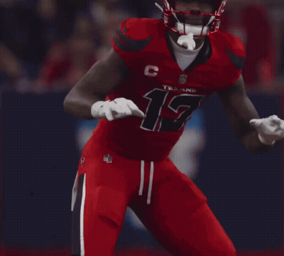 Football Player In Red Jersey Number 19 GIF