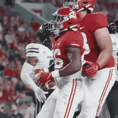 Football Player In Red Jersey Number 26 GIF