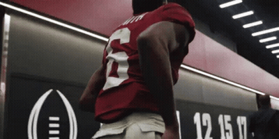 Football Player In Red Jersey Number 3 GIF