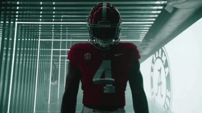 Football Player In Red Jersey Number 4 GIF