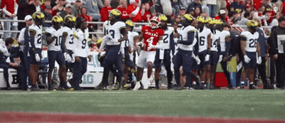Football Player In Red Jersey Number 4 GIF