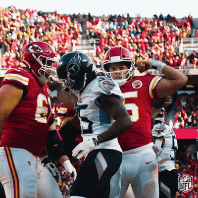 Football Player In Red Jersey Number 5 GIF