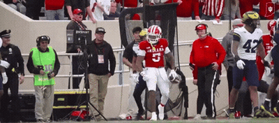 Football Player In Red Jersey Number 5 GIF