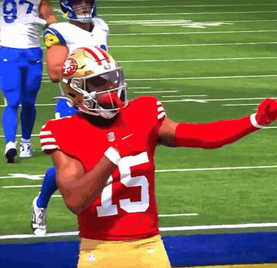 Football Player In Red Jersey Number 5 GIF