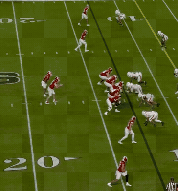 Football Player In Red Jersey Number 7 GIF