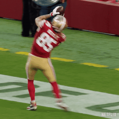 Football Player In Red Jersey Number 8 GIF