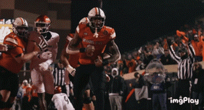 Football Player In Red Jersey Number 8 GIF