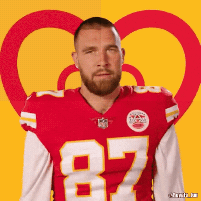 Football Player In Red Jersey Number 87 GIF