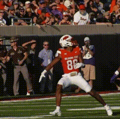 Football Player in Red Jersey Number 88